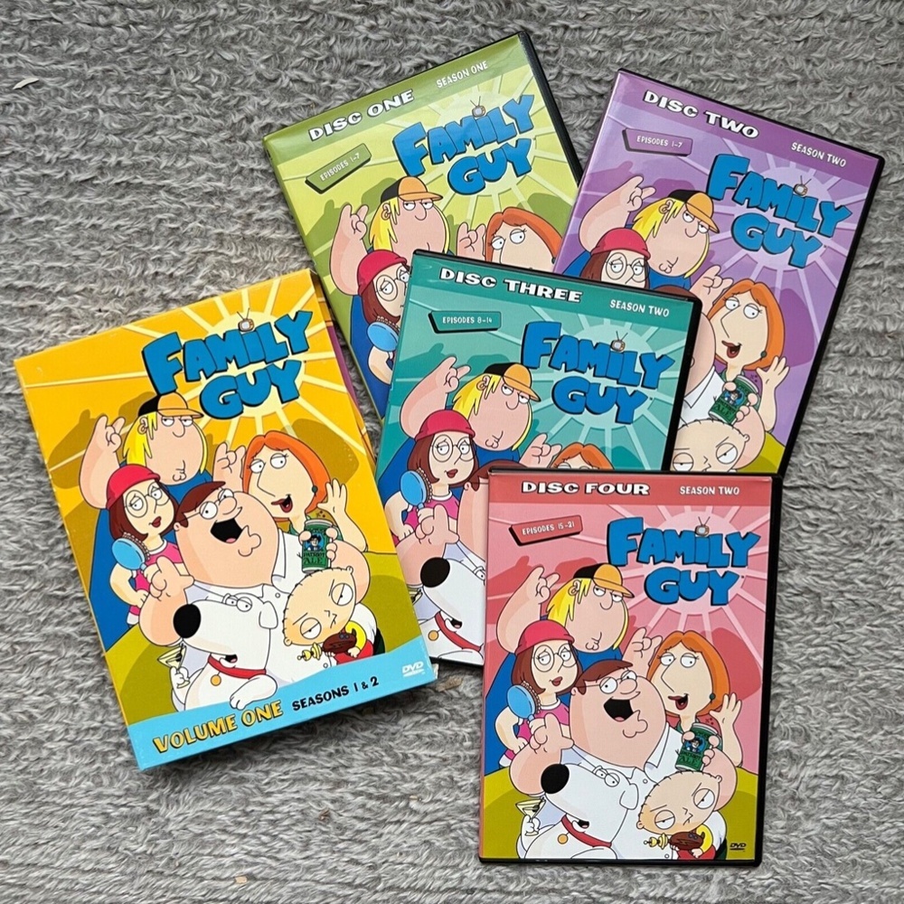 Family Guy Volume One, SEASONS 1 & 2 (4-Disc DVD Set) Box Set